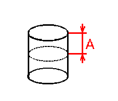 Cylinder dimensions diagram